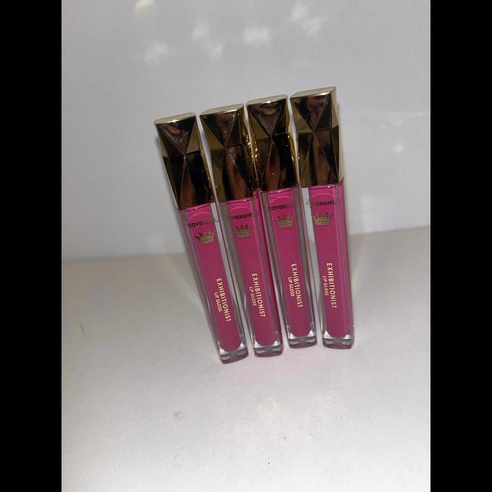 4x Covergirl exhibitionist lip gloss majestic collection empress